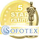 5 Star Award from Sofotex