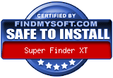 ''Safe To Install' Award from FindMySoft.com